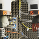 A modern helmet (left) and a French helmet (right) exposed to blasts meant to simulate an exploding artillery shell.